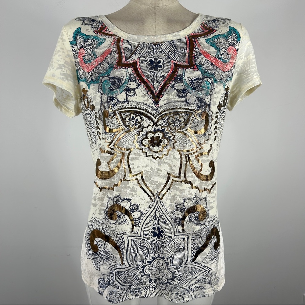 Women's Multicolor Patterned Top